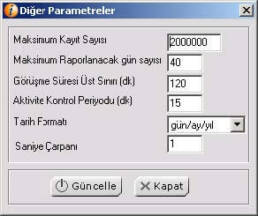 CrystalInfo Diğer Parametreler