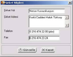 CrystalInfo Şirket Bilgileri